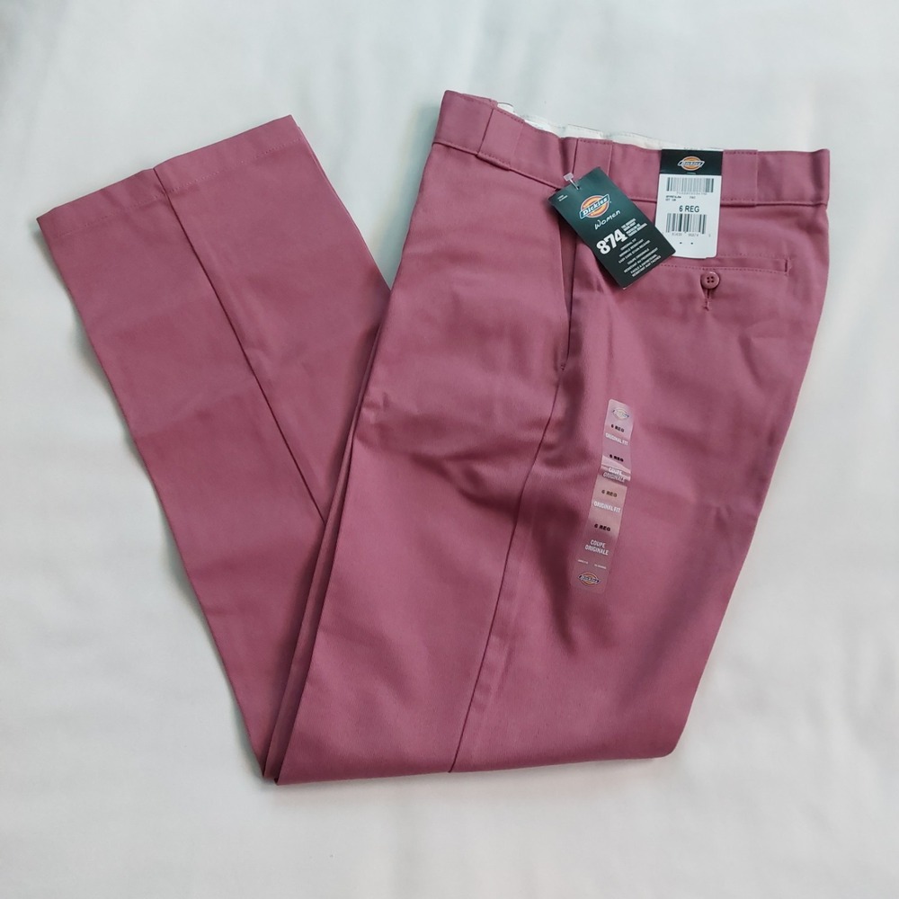 Dickies‎ Pants Women's Size 6 Reg "874 Original Fit" Mauve Pink Color